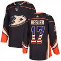 Wholesale Cheap Adidas Ducks #17 Ryan Kesler Black Home Authentic USA Flag Youth Stitched NHL Jersey
