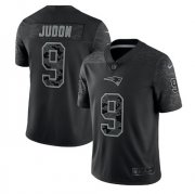 Wholesale Cheap Men's New England Patriots #9 Matthew Judon Black Reflective Limited Stitched Football Jersey