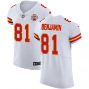 Wholesale Cheap Nike Chiefs #81 Kelvin Benjamin White Men's Stitched NFL Vapor Untouchable Elite Jersey
