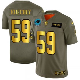 Wholesale Cheap Carolina Panthers #59 Luke Kuechly NFL Men\'s Nike Olive Gold 2019 Salute to Service Limited Jersey