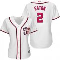 Wholesale Cheap Nationals #2 Adam Eaton White Home Women's Stitched MLB Jersey