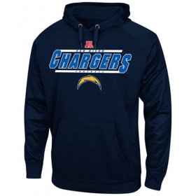 Wholesale Cheap Los Angeles Chargers Majestic Synthetic Hoodie Sweatshirt Navy Blue