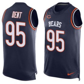 Wholesale Cheap Nike Bears #95 Richard Dent Navy Blue Team Color Men\'s Stitched NFL Limited Tank Top Jersey