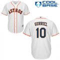 Wholesale Cheap Astros #10 Yuli Gurriel White Cool Base Stitched Youth MLB Jersey