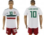 Wholesale Cheap Mexico #10 G.Dos Santos Away Soccer Country Jersey