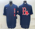 Cheap Men's Boston Red Sox Big Logo Navy Blue 2021 MLB All Star Stitched Cool Base Nike Jersey