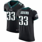 Wholesale Cheap Nike Eagles #33 Josh Adams Black Alternate Men's Stitched NFL Vapor Untouchable Elite Jersey