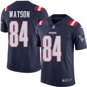 Wholesale Cheap Nike Patriots #84 Benjamin Watson Navy Blue Men\'s Stitched NFL Limited Rush Jersey