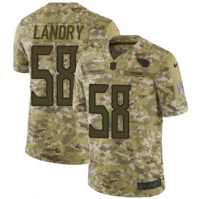Wholesale Cheap Nike Titans #58 Harold Landry Camo Men\'s Stitched NFL Limited 2018 Salute To Service Jersey