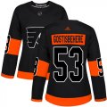 Wholesale Cheap Adidas Flyers #53 Shayne Gostisbehere Black Alternate Authentic Women's Stitched NHL Jersey