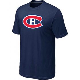 Wholesale Cheap Montreal Canadiens Big & Tall Logo Midnight Blue NHL T-Shirt