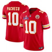 Cheap Men's Kansas City Chiefs #10 Isiah Pacheco Red F.U.S.E. Super Bowl LVIII Patch Vapor Untouchable Limited Football Stitched Jersey