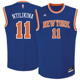 Wholesale Cheap Men\'s New York Knicks #11 Frank Ntilikina adidas Royal 2017 NBA Draft Pick Replica Jersey