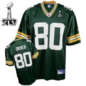 Wholesale Cheap Packers #80 Donald Driver Green Super Bowl XLV Stitched NFL Jersey