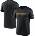 Wholesale Cheap Men's Washington Football Team Nike Black Logo Essential Legend Performance T Shirt