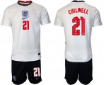 Wholesale Cheap Men 2020-2021 European Cup England home white 21 Nike Soccer Jersey