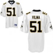 Wholesale Cheap Saints #51 Jonathan Vilma White Stitched NFL Jersey