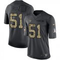 Wholesale Cheap Nike Saints #51 Cesar Ruiz Black Men's Stitched NFL Limited 2016 Salute to Service Jersey