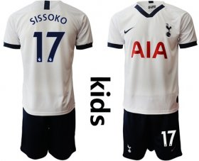 Wholesale Cheap Tottenham Hotspur #17 Sissoko Home Kid Soccer Club Jersey