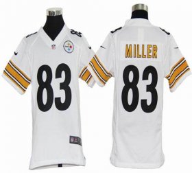 Wholesale Cheap Nike Steelers #83 Heath Miller White Youth Stitched NFL Elite Jersey