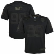 Cheap Houston Texans #99 J.J. Watt Nike Youth 2020 Salute to Service Game Jersey Black