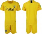 Wholesale Cheap Boca Juniors Blank Yellow Goalkeeper Soccer Club Jersey