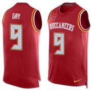 Wholesale Cheap Nike Buccaneers #9 Matt Gay Red Team Color Men's Stitched NFL Limited Tank Top Jersey
