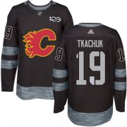 Wholesale Cheap Adidas Flames #19 Matthew Tkachuk Black 1917-2017 100th Anniversary Stitched NHL Jersey