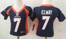 Wholesale Cheap Toddler Nike Broncos #7 John Elway Navy Blue Alternate Stitched NFL Elite Jersey