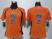 Wholesale Cheap Nike Broncos #7 John Elway Orange Team Color Women's Stitched NFL Elite Strobe Jersey