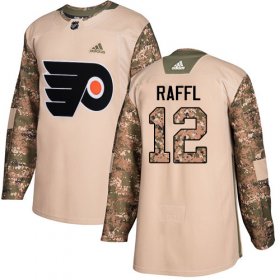 Wholesale Cheap Adidas Flyers #12 Michael Raffl Camo Authentic 2017 Veterans Day Stitched NHL Jersey