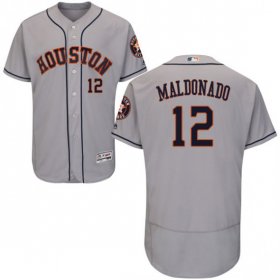 Wholesale Cheap Astros #12 Martin Maldonado Grey Flexbase Authentic Collection Stitched MLB Jersey