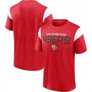 Wholesale Men's San Francisco 49ers Red White Home Stretch Team T-Shirt