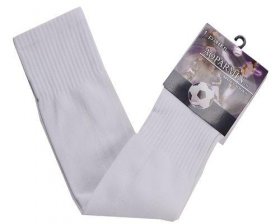 Wholesale Cheap Blank Soccer Football Sock White