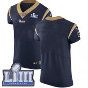 Wholesale Cheap Nike Rams Blank Navy Blue Team Color Super Bowl LIII Bound Men's Stitched NFL Vapor Untouchable Elite Jersey
