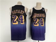 Wholesale Cheap Men's Los Angeles Lakers #24 Kobe Bryant Purple Throwback basketball Jersey
