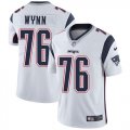 Wholesale Cheap Nike Patriots #76 Isaiah Wynn White Men's Stitched NFL Vapor Untouchable Limited Jersey