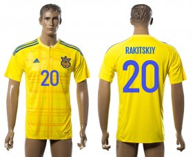 Wholesale Cheap Ukraine #20 Rakitskiy Home Soccer Country Jersey