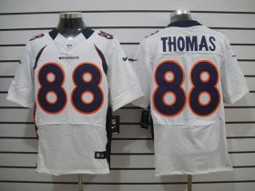Wholesale Cheap Nike Broncos #88 Demaryius Thomas White Men\'s Stitched NFL Elite Jersey