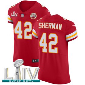 Wholesale Cheap Nike Chiefs #42 Anthony Sherman Red Super Bowl LIV 2020 Team Color Men\'s Stitched NFL Vapor Untouchable Elite Jersey