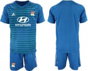 Wholesale Cheap Lyon Blank Blue Goalkeeper Soccer Club Jersey