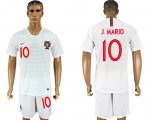 Wholesale Cheap Portugal #10 J.Mario Away Soccer Country Jersey