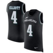 Wholesale Cheap Nike Eagles #4 Jake Elliott Black Alternate Men's Stitched NFL Limited Rush Tank Top Jersey