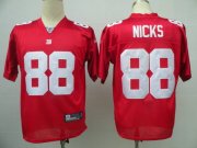 Wholesale Cheap Giants #88 Hakeem Nicks Red Stitched NFL Jersey