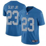 Wholesale Cheap Nike Lions #23 Darius Slay Jr Blue Throwback Youth Stitched NFL Vapor Untouchable Limited Jersey