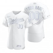 Wholesale Cheap Los Angeles Dodgers Custom Men's Nike Platinum MLB MVP Limited Player Edition Jersey