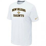 Wholesale Cheap Nike NFL New Orleans Saints Heart & Soul NFL T-Shirt White