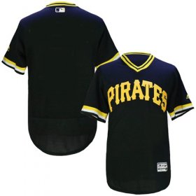 Wholesale Cheap Pirates Blank Black Flexbase Authentic Collection Cooperstown Stitched MLB Jersey