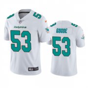 Wholesale Cheap Men's Miami Dolphins #53 Cameron Goode White Vapor Untouchable Limited Stitched Football Jersey
