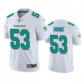 Wholesale Cheap Men\'s Miami Dolphins #53 Cameron Goode White Vapor Untouchable Limited Stitched Football Jersey
